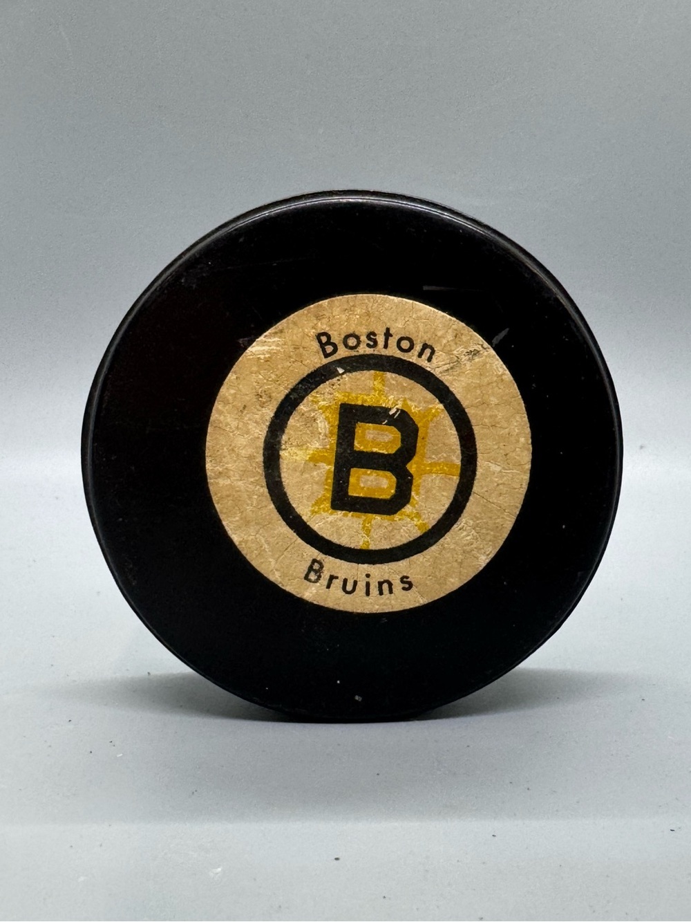 Vintage Boston Bruins Rawlings Hockey Puck – Made in Canada – Retro Bruins Logo